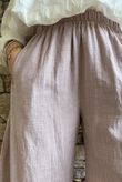 Frame Cotton Vintage Wash Barrel Pant Setting Plaster